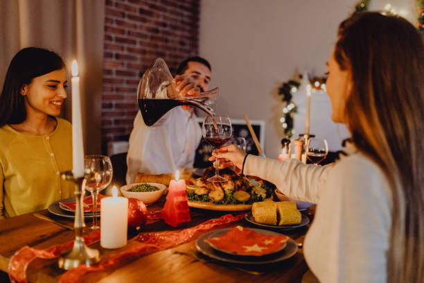 istock New year dinner at home with friends 1354833139