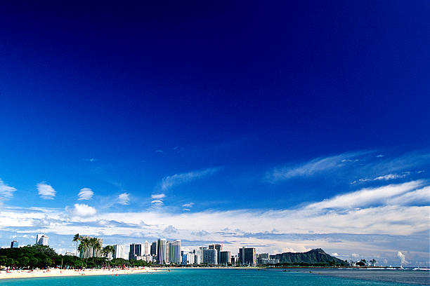 istock USA Hawaii O'ahu, Ala Moana Park and Diamond Head. 135483900
