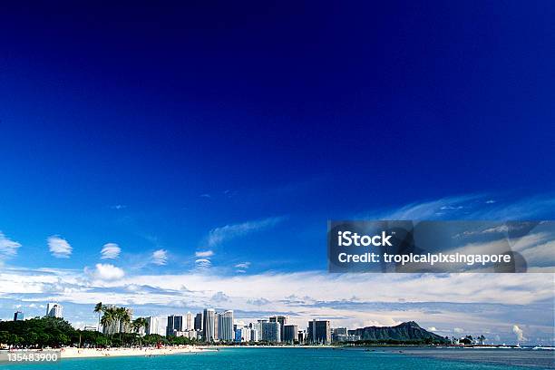 Сша Гавайи Oahu Ala Moana И Парк Diamond Head — стоковые фотографии и другие картинки Без людей - Без людей, Гавайские острова, Гонолулу - Оаху