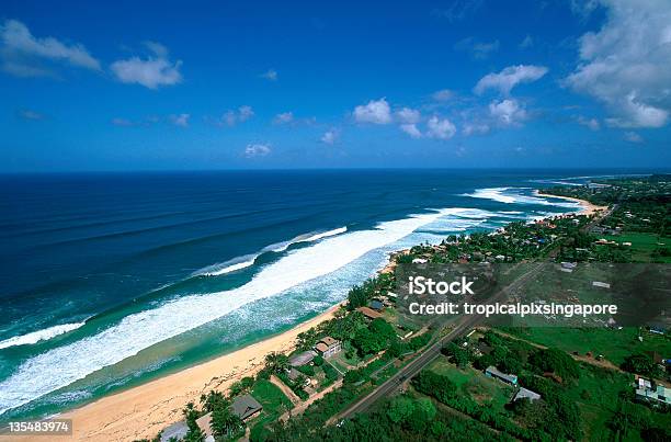 Usa Hawaje Oahu North Shore Ehukai Beach Park - zdjęcia stockowe i więcej obrazów Bez ludzi - Bez ludzi, Fala - Woda, Fala przybrzeżna