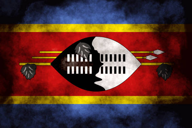 Closeup of grunge Swadini Flag