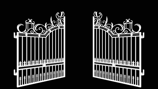 Ornate Gates Opening