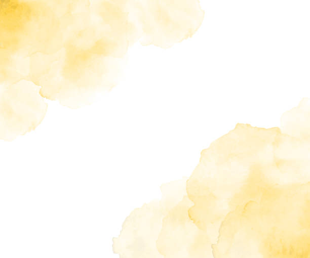 Watercolor background. Rust background watercolor. Abstract rust color illustration. Dirty yellow watercolor splash. Watercolor background. Rust background watercolor. Abstract rust color illustration. Dirty yellow watercolor splash. Yellow colored splash, smog, fog look, vector. watercolor background stock illustrations