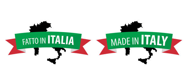 illustrazioni stock, clip art, cartoni animati e icone di tendenza di prodotto in italia - fatto in italia - made in italy