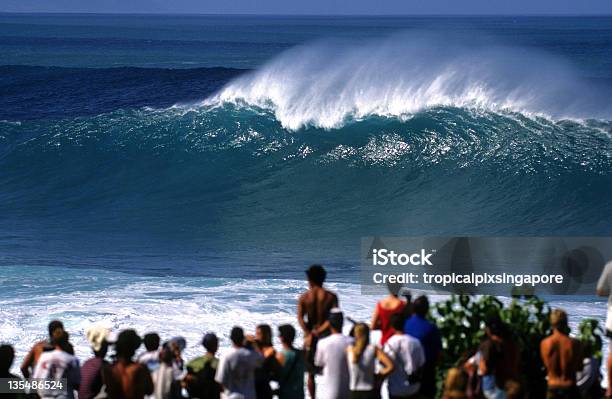 Usa Hawai Oahu North Shore De Waimea Bay Ola Foto de stock y más banco de imágenes de Agua