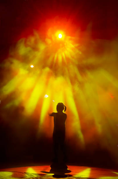 istock Girl in Light Show 135486532