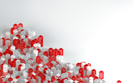 Element White Red Large Group Of Red And White Elements With Copy Space Stock Photo ...