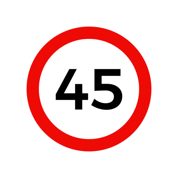 120+ Speed Limit Sign 45 Stock Photos, Pictures & Royalty-Free