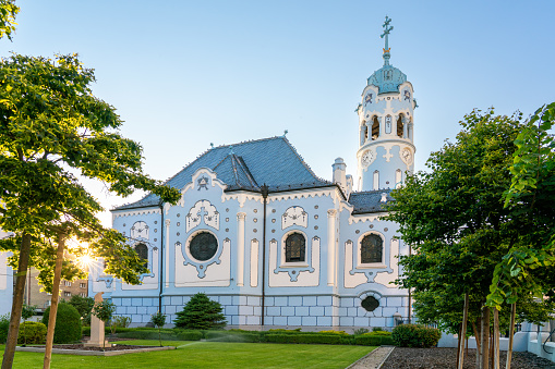 Art Nouveau Church of St. Elizabeth in Bratislava, Slovakia, commonly known as the Blue church - one of the most popular sites in the city