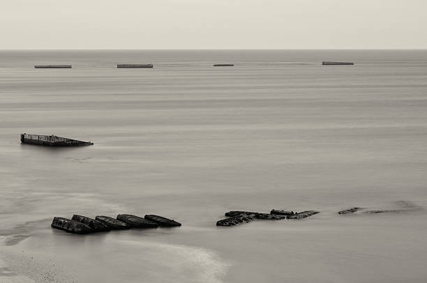 Arromanches in Normandia - foto stock