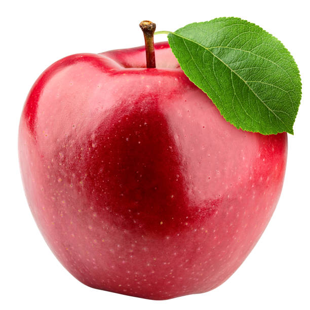 istock Red apple isolated on white background, clipping path, full depth of field 1354872456
