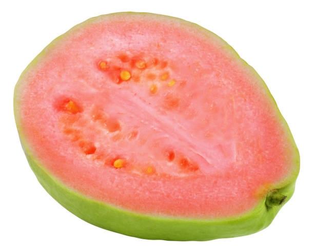 istock guava isolated on white background, clipping path, full depth of field 1354872938
