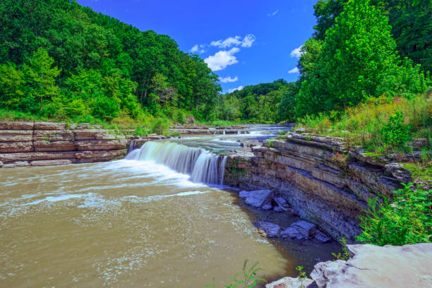 istock Waterfalls and Fall Colors-Cataract Falls- Owen County, Indiana 1354882421