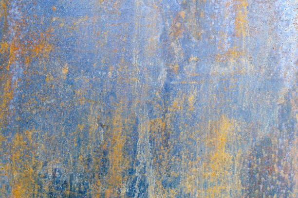 istock Rusty metal background texture close-up, metal old surface 1354884475