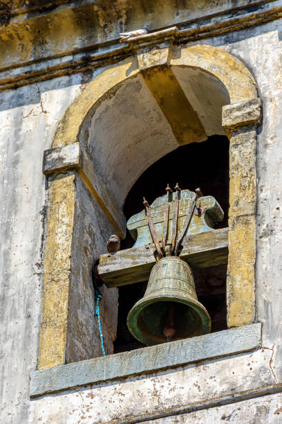 istock Colonial-style church tower with old bell 1354892407