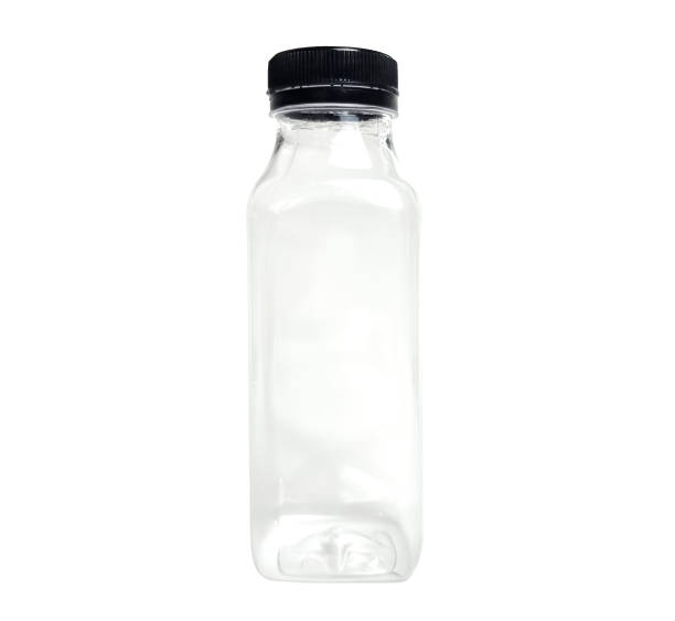 istock real empty plastic bottle with black cap isolated on white background with clipping path. beverage packaging design. 1354892917