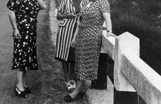 istock Three Women on the road in 1930. 1354893214