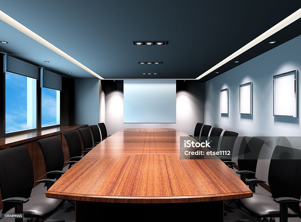 Office meeting room Business meeting room in office with modern decoration Ceiling Stock Photo