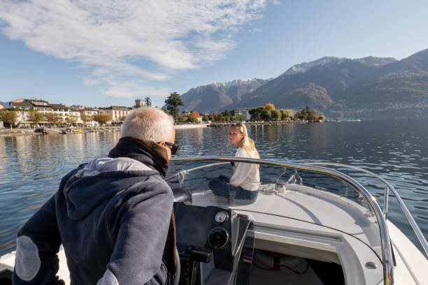 istock Daughter and father taking the boat out for a ride 1354902176