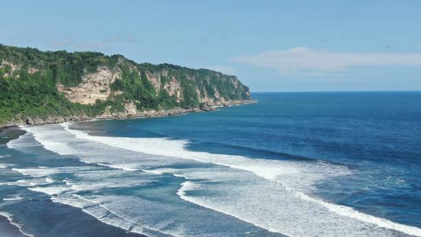 istock Aerial view parangtritis beach 1354902481