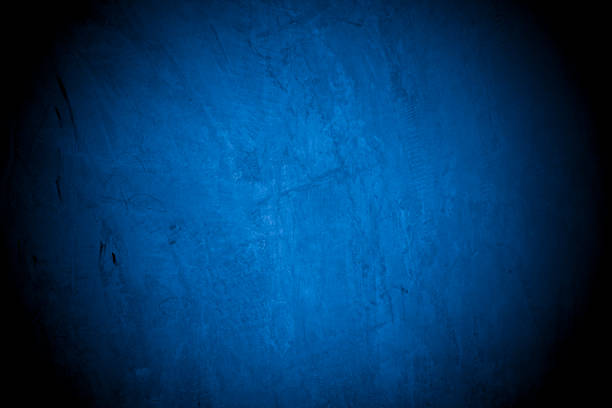 istock Old wall pattern texture cement blue dark abstract  blue color design are light with black gradient background. 1354904779