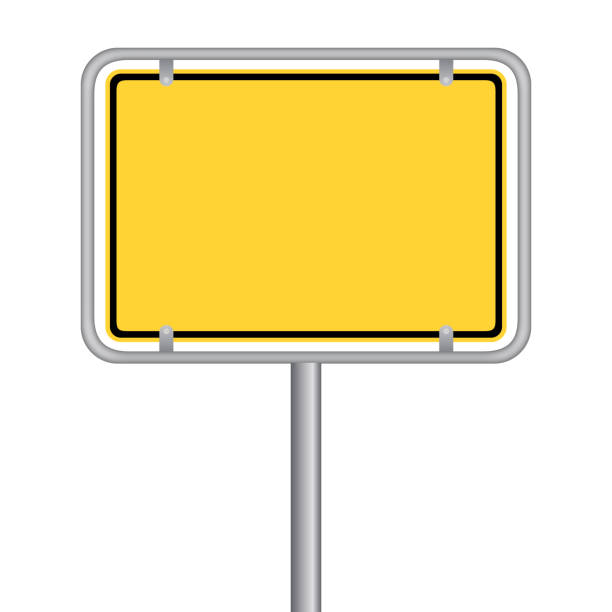 istock Town sign - Town entrance sign without text. Vector Eps10. 1354904931