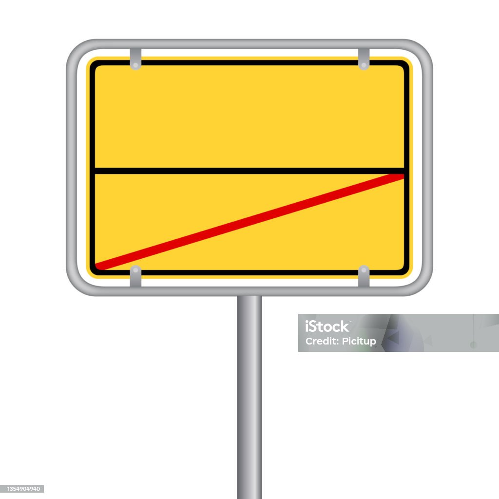 Exit Sign Without Sign Town Sign Exit Sign Without Text Vector Eps10 Stock Illustration ...