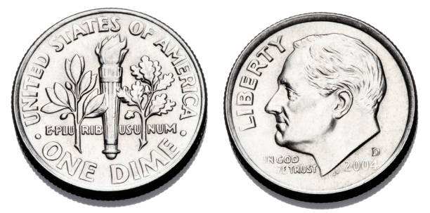 istock United states dime. 1354913477