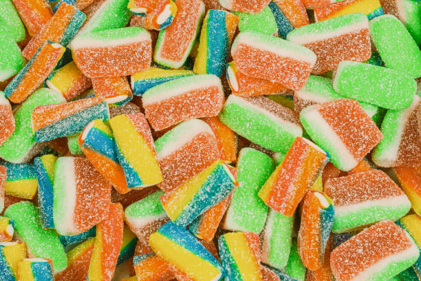 istock Assorted gummy candies. Top view. Jelly  sweets. 1354916813