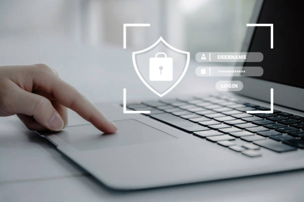 Authentication. people hand entering password code on laptop computer, cyber internet security, information security, digital marketing, shopping online, online payment and digital technology concept autenticación. personas que ingresan el código de contraseña en una computadora portátil, seguridad cibernética de internet, seguridad de la información, marketing digital, compras en línea, pago en línea y concepto de tecnología digital