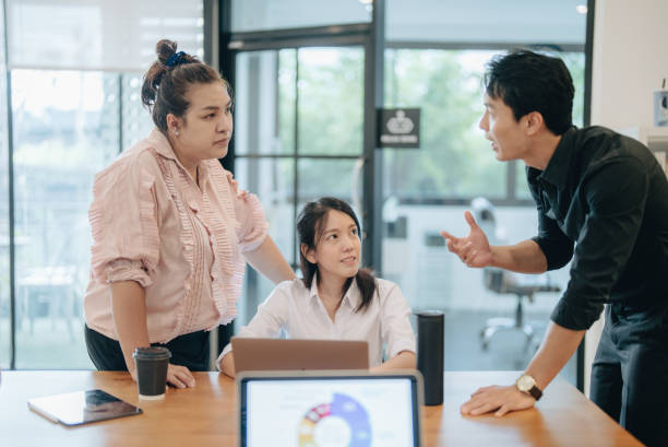 istock Diversity business colleagues having discussion. 1354923346