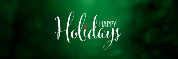 istock Happy Holiday Banner. Panoramic Christmas background with bokeh. 1354929431