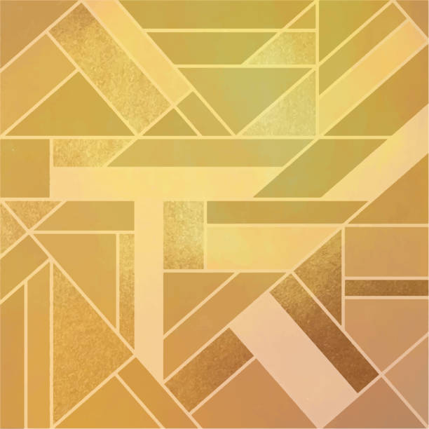 istock Abstract Geometric Gold Line Art Background. Golden invitation, brochure or banner with minimalistic geometric style. Gold lines, Glitter, Frame, Vector Fashion Wallpaper, Poster. Abstract Rectangle Green Toned Acrylic Painting Background. 1354930207
