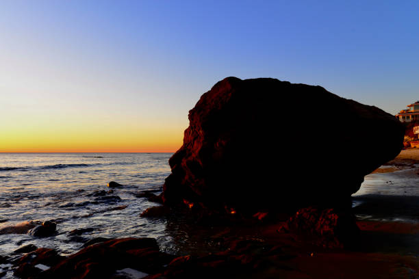 Orange County beach at sunset