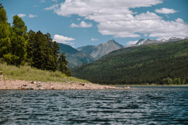 Vallecito Reservoir in Durango Colorado stock photo