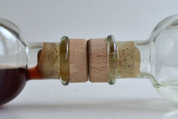 istock Cork in glass bottle close-up 1354941189