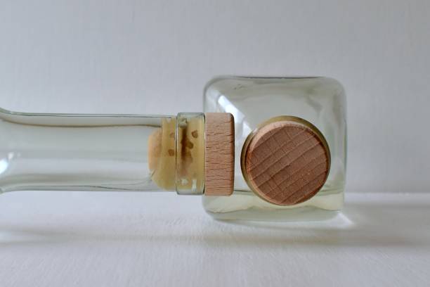 istock Cork in glass bottle close-up 1354941209