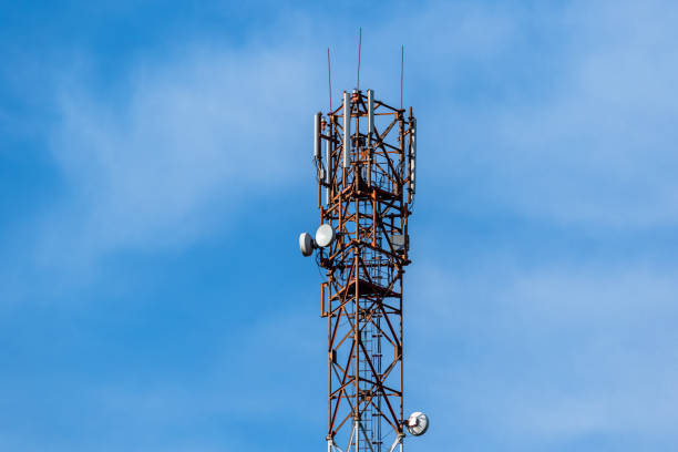 istock communication tower on the background of the sky 1354941233