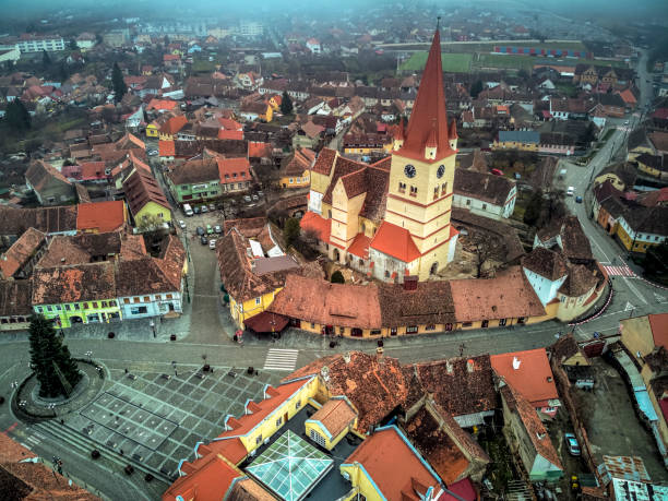 istock Cisnadie town, Romania 1354954158