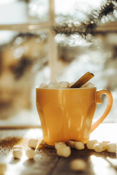 istock new Year 's cocoa with marshmallow , New Year 's drink 1354973651
