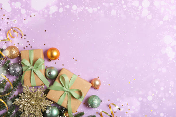 istock beautiful christmas background with place for text top view 1354974360