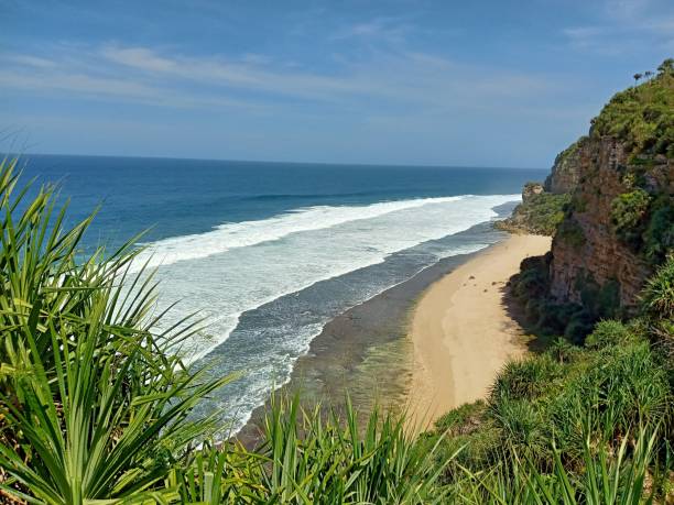 istock Slili Krakal beach on Indian ocean 1354985106