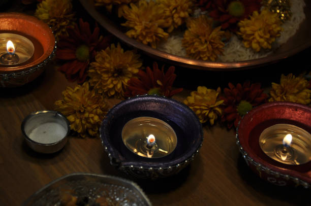 istock Beautiful Decorative Diwali Lamp Twenty Four 1354986625