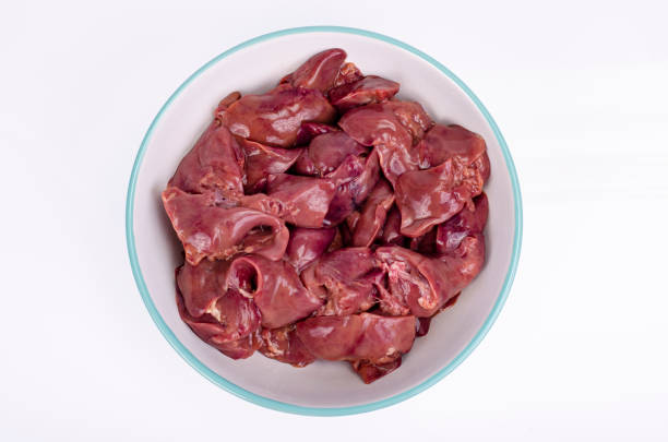 istock Healthy offal. Raw chicken liver. Studio Photo 1354988516