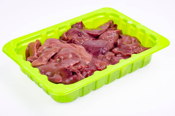 istock Healthy offal. Raw chicken liver. Studio Photo 1354988640