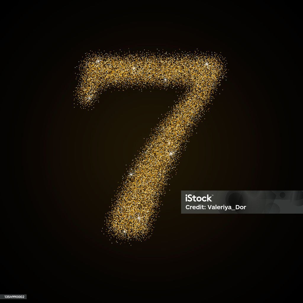 Golden Number Collection Stock Illustration - Download Image Now