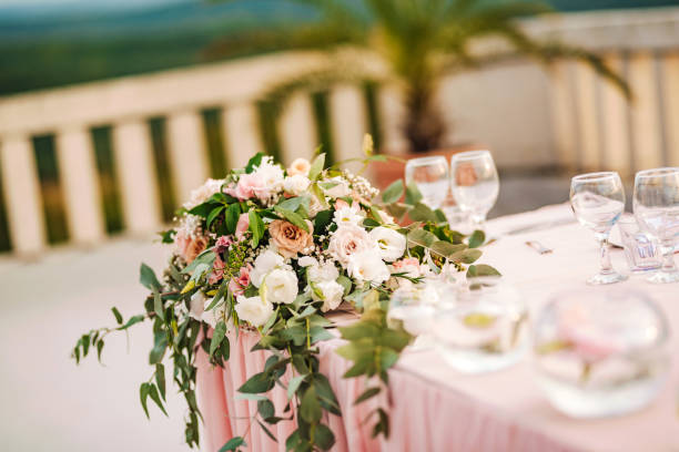 istock Fresh floral wedding decoration. 1354990120