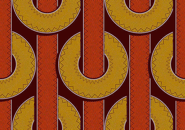 아프리카 원 원활한 패턴 50 - 사롱 stock illustrations