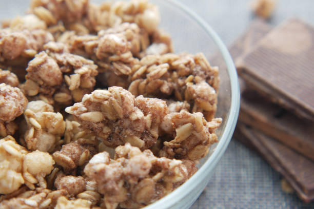 istock muesli chocolate flavor cereal breakfast in bowl 1354995998