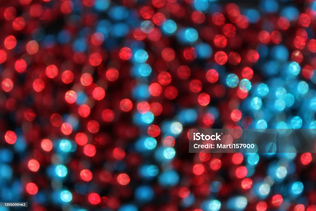 Blue and Red Abstract Bokeh Background Blur Blue and Red Abstract Bokeh Cabaret Stock Photo